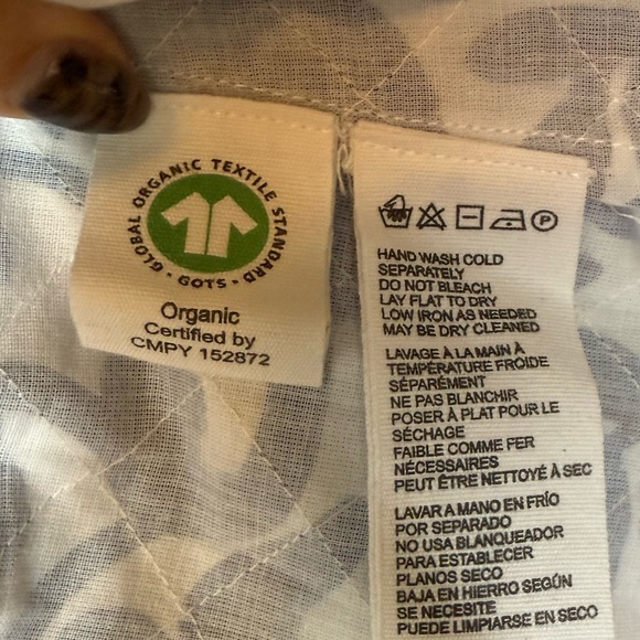 Cleobella Womens Tayla Cotton Quilted Wrap Vest Top in Azulejo Size Medium - Picture 6 of 7